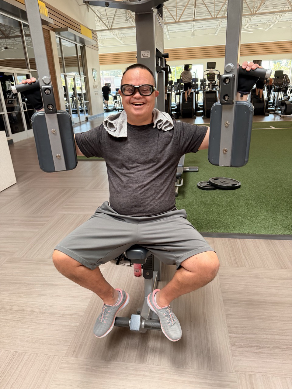 Fit For Life participant during a strength workout